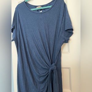 Ann Taylor Loft Plus blue jersey dress NWT 24/26